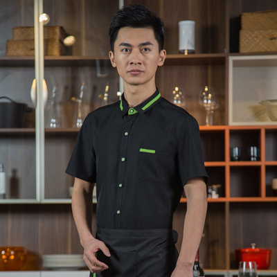 pre-oder** เสื้อพนักงานเสริฟ พนักงานโรงแรม พนักงานรีสอร์ท (สินค้าไม่รวมกางเกง) ***สินค้าไม่สามารถเปลี่ยนสีและรูปแบบได้คะ สีตามภาพ ไซร์ L XL 2XL 3XL 4XL 