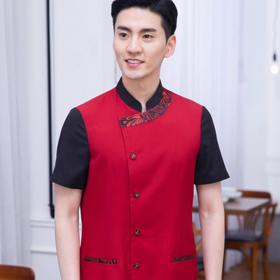 pre-oder** เสื้อพนักงานเสริฟ พนักงานโรงแรม พนักงานรีสอร์ท (สินค้าไม่รวมกางเกง) ***สินค้าไม่สามารถเปลี่ยนสีและรูปแบบได้คะ สีตามภาพ ไซร์ L XL 2XL 3XL 4XL 