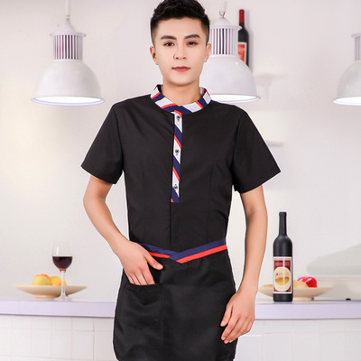 pre-oder** เสื้อพนักงานเสริฟ พนักงานโรงแรม พนักงานรีสอร์ท (สินค้าไม่รวมกางเกง) ***สินค้าไม่สามารถเปลี่ยนสีและรูปแบบได้คะ สีตามภาพ ไซร์ L XL 2XL 3XL 4XL 