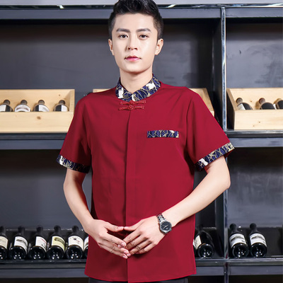pre-oder** เสื้อพนักงานเสริฟ พนักงานโรงแรม พนักงานรีสอร์ท (สินค้าไม่รวมกางเกง) ***สินค้าไม่สามารถเปลี่ยนสีและรูปแบบได้คะ สีตามภาพ ไซร์ L XL 2XL 3XL 4XL 