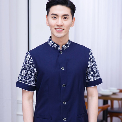 pre-oder** เสื้อพนักงานเสริฟ พนักงานโรงแรม พนักงานรีสอร์ท (สินค้าไม่รวมกางเกง) ***สินค้าไม่สามารถเปลี่ยนสีและรูปแบบได้คะ สีตามภาพ ไซร์ L XL 2XL 3XL 4XL 