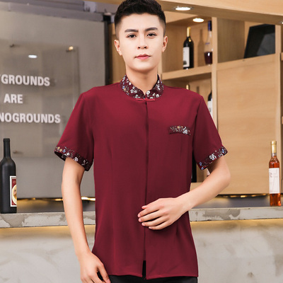 pre-oder** เสื้อพนักงานเสริฟ พนักงานโรงแรม พนักงานรีสอร์ท (สินค้าไม่รวมกางเกง) ***สินค้าไม่สามารถเปลี่ยนสีและรูปแบบได้คะ สีตามภาพ ไซร์ L XL 2XL 3XL 4XL 