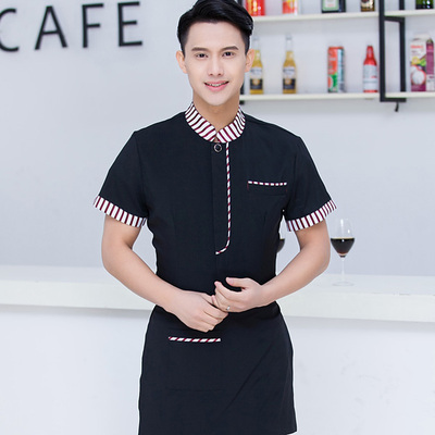 pre-oder** เสื้อพนักงานเสริฟ พนักงานโรงแรม พนักงานรีสอร์ท (สินค้าไม่รวมกางเกง) ***สินค้าไม่สามารถเปลี่ยนสีและรูปแบบได้คะ สีตามภาพ ไซร์ L XL 2XL 3XL 4XL 