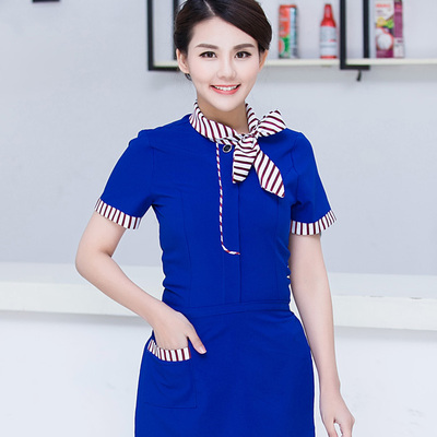 pre-oder** เสื้อพนักงานเสริฟ พนักงานโรงแรม พนักงานรีสอร์ท (สินค้าไม่รวมกางเกง) ***สินค้าไม่สามารถเปลี่ยนสีและรูปแบบได้คะ สีตามภาพ ไซร์ L XL 2XL 3XL 4XL 