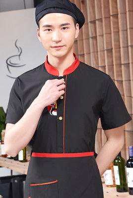 pre-oder** เสื้อพนักงานเสริฟ พนักงานโรงแรม พนักงานรีสอร์ท (สินค้าไม่รวมกางเกง) ***สินค้าไม่สามารถเปลี่ยนสีและรูปแบบได้คะ สีตามภาพ ไซร์ L XL 2XL 3XL 4XL 