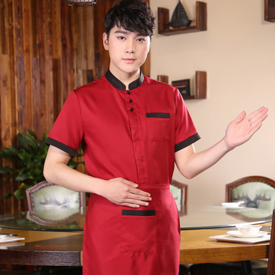 pre-oder** เสื้อพนักงานเสริฟ พนักงานโรงแรม พนักงานรีสอร์ท (สินค้าไม่รวมกางเกง) ***สินค้าไม่สามารถเปลี่ยนสีและรูปแบบได้คะ สีตามภาพ ไซร์ L XL 2XL 3XL 4XL 