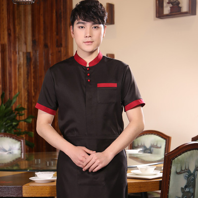 pre-oder** เสื้อพนักงานเสริฟ พนักงานโรงแรม พนักงานรีสอร์ท (สินค้าไม่รวมกางเกง) ***สินค้าไม่สามารถเปลี่ยนสีและรูปแบบได้คะ สีตามภาพ ไซร์ L XL 2XL 3XL 4XL 
