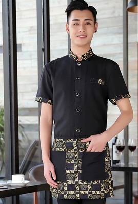 pre-oder** เสื้อพนักงานเสริฟ พนักงานโรงแรม พนักงานรีสอร์ท (สินค้าไม่รวมกางเกง) ***สินค้าไม่สามารถเปลี่ยนสีและรูปแบบได้คะ สีตามภาพ ไซร์ L XL 2XL 3XL 4XL 