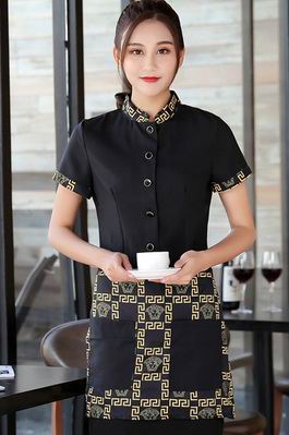 pre-oder** เสื้อพนักงานเสริฟ พนักงานโรงแรม พนักงานรีสอร์ท (สินค้าไม่รวมกางเกง) ***สินค้าไม่สามารถเปลี่ยนสีและรูปแบบได้คะ สีตามภาพ ไซร์ L XL 2XL 3XL 4XL 