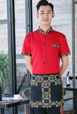 pre-oder** เสื้อพนักงานเสริฟ พนักงานโรงแรม พนักงานรีสอร์ท (สินค้าไม่รวมกางเกง) ***สินค้าไม่สามารถเปลี่ยนสีและรูปแบบได้คะ สีตามภาพ ไซร์ L XL 2XL 3XL 4XL 
