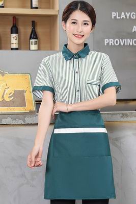 pre-oder** เสื้อพนักงานเสริฟ พนักงานโรงแรม พนักงานรีสอร์ท (สินค้าไม่รวมกางเกง) ***สินค้าไม่สามารถเปลี่ยนสีและรูปแบบได้คะ สีตามภาพ ไซร์ L XL 2XL 3XL 4XL 