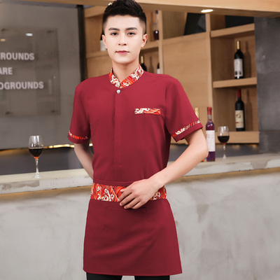 pre-oder** เสื้อพนักงานเสริฟ พนักงานโรงแรม พนักงานรีสอร์ท (สินค้าไม่รวมกางเกง) ***สินค้าไม่สามารถเปลี่ยนสีและรูปแบบได้คะ สีตามภาพ ไซร์ L XL 2XL 3XL 4XL 