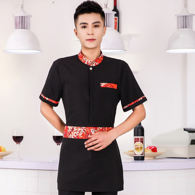 pre-oder** เสื้อพนักงานเสริฟ พนักงานโรงแรม พนักงานรีสอร์ท (สินค้าไม่รวมกางเกง) ***สินค้าไม่สามารถเปลี่ยนสีและรูปแบบได้คะ สีตามภาพ ไซร์ L XL 2XL 3XL 4XL 