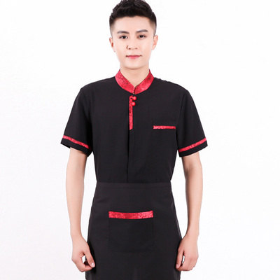 pre-oder** เสื้อพนักงานเสริฟ พนักงานโรงแรม พนักงานรีสอร์ท (สินค้าไม่รวมกางเกง) ***สินค้าไม่สามารถเปลี่ยนสีและรูปแบบได้คะ สีตามภาพ ไซร์ L XL 2XL 3XL 4XL 