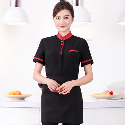 pre-oder** เสื้อพนักงานเสริฟ พนักงานโรงแรม พนักงานรีสอร์ท (สินค้าไม่รวมกางเกง) ***สินค้าไม่สามารถเปลี่ยนสีและรูปแบบได้คะ สีตามภาพ ไซร์ L XL 2XL 3XL 4XL 