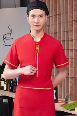 pre-oder** เสื้อพนักงานเสริฟ พนักงานโรงแรม พนักงานรีสอร์ท (สินค้าไม่รวมกางเกง) ***สินค้าไม่สามารถเปลี่ยนสีและรูปแบบได้คะ สีตามภาพ ไซร์ L XL 2XL 3XL 4XL 