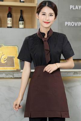 pre-oder** เสื้อพนักงานเสริฟ พนักงานโรงแรม พนักงานรีสอร์ท (สินค้าไม่รวมกางเกง) ***สินค้าไม่สามารถเปลี่ยนสีและรูปแบบได้คะ สีตามภาพ ไซร์ L XL 2XL 3XL 4XL 