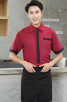  pre-oder** เสื้อพนักงานเสริฟ พนักงานโรงแรม พนักงานรีสอร์ท (สินค้าไม่รวมกางเกง) ***สินค้าไม่สามารถเปลี่ยนสีและรูปแบบได้คะ สีตามภาพ ไซร์ L XL 2XL 3XL 4XL ,
