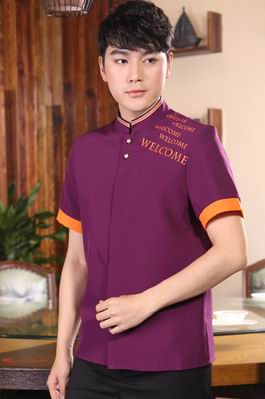  pre-oder** เสื้อพนักงานเสริฟ พนักงานโรงแรม พนักงานรีสอร์ท (สินค้าไม่รวมกางเกง) ***สินค้าไม่สามารถเปลี่ยนสีและรูปแบบได้คะ สีตามภาพ ไซร์ L XL 2XL 3XL 4XL ,