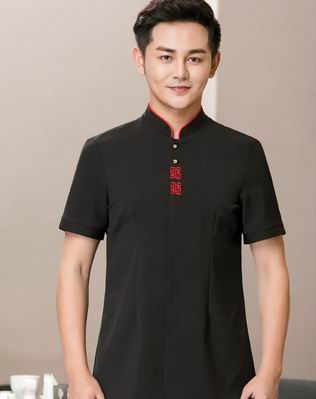 pre-oder** เสื้อพนักงานเสริฟ พนักงานโรงแรม พนักงานรีสอร์ท (สินค้าไม่รวมกางเกง) ***สินค้าไม่สามารถเปลี่ยนสีและรูปแบบได้คะ สีตามภาพ ไซร์ L XL 2XL 3XL 4XL 