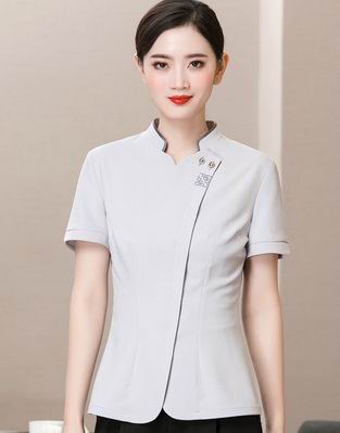 pre-oder** เสื้อพนักงานเสริฟ พนักงานโรงแรม พนักงานรีสอร์ท (สินค้าไม่รวมกางเกง) ***สินค้าไม่สามารถเปลี่ยนสีและรูปแบบได้คะ สีตามภาพ ไซร์ L XL 2XL 3XL 4XL 