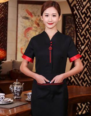 pre-oder** เสื้อพนักงานเสริฟ พนักงานโรงแรม พนักงานรีสอร์ท (สินค้าไม่รวมกางเกง) ***สินค้าไม่สามารถเปลี่ยนสีและรูปแบบได้คะ สีตามภาพ ไซร์ L XL 2XL 3XL 4XL 