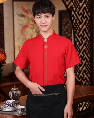 pre-oder** เสื้อพนักงานเสริฟ พนักงานโรงแรม พนักงานรีสอร์ท (สินค้าไม่รวมกางเกง) ***สินค้าไม่สามารถเปลี่ยนสีและรูปแบบได้คะ สีตามภาพ ไซร์ L XL 2XL 3XL 4XL 