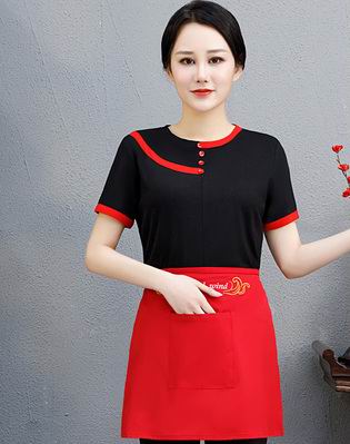 pre-oder** เสื้อพนักงานเสริฟ พนักงานโรงแรม พนักงานรีสอร์ท (สินค้าไม่รวมกางเกง) ***สินค้าไม่สามารถเปลี่ยนสีและรูปแบบได้คะ สีตามภาพ ไซร์ L XL 2XL 3XL 4XL 