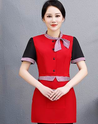 pre-oder** เสื้อพนักงานเสริฟ พนักงานโรงแรม พนักงานรีสอร์ท (สินค้าไม่รวมกางเกง) ***สินค้าไม่สามารถเปลี่ยนสีและรูปแบบได้คะ สีตามภาพ ไซร์ L XL 2XL 3XL 4XL 