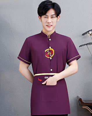 pre-oder** เสื้อพนักงานเสริฟ พนักงานโรงแรม พนักงานรีสอร์ท (สินค้าไม่รวมกางเกง) ***สินค้าไม่สามารถเปลี่ยนสีและรูปแบบได้คะ สีตามภาพ ไซร์ L XL 2XL 3XL 4XL 