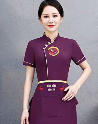 pre-oder** เสื้อพนักงานเสริฟ พนักงานโรงแรม พนักงานรีสอร์ท (สินค้าไม่รวมกางเกง) ***สินค้าไม่สามารถเปลี่ยนสีและรูปแบบได้คะ สีตามภาพ ไซร์ L XL 2XL 3XL 4XL 