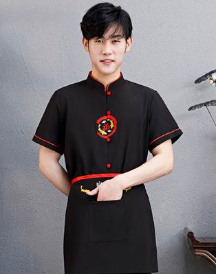 pre-oder** เสื้อพนักงานเสริฟ พนักงานโรงแรม พนักงานรีสอร์ท (สินค้าไม่รวมกางเกง) ***สินค้าไม่สามารถเปลี่ยนสีและรูปแบบได้คะ สีตามภาพ ไซร์ L XL 2XL 3XL 4XL 