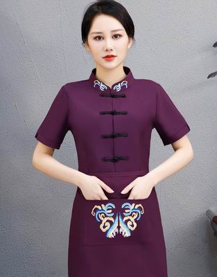 pre-oder** เสื้อพนักงานเสริฟ พนักงานโรงแรม พนักงานรีสอร์ท (สินค้าไม่รวมกางเกง) ***สินค้าไม่สามารถเปลี่ยนสีและรูปแบบได้คะ สีตามภาพ ไซร์ L XL 2XL 3XL 4XL 