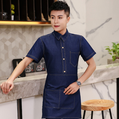 pre-oder** เสื้อพนักงานเสริฟ พนักงานโรงแรม พนักงานรีสอร์ท (สินค้าไม่รวมกางเกง) ***สินค้าไม่สามารถเปลี่ยนสีและรูปแบบได้คะ สีตามภาพ ไซร์ L XL 2XL 3XL 4XL 