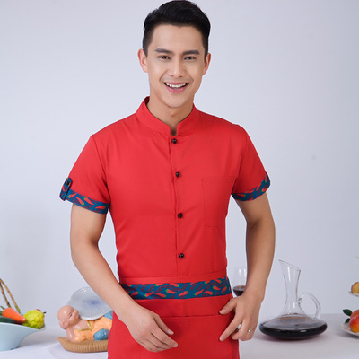 pre-oder** เสื้อพนักงานเสริฟ พนักงานโรงแรม พนักงานรีสอร์ท (สินค้าไม่รวมกางเกง) ***สินค้าไม่สามารถเปลี่ยนสีและรูปแบบได้คะ สีตามภาพ ไซร์ L XL 2XL 3XL 4XL 