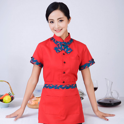 pre-oder** เสื้อพนักงานเสริฟ พนักงานโรงแรม พนักงานรีสอร์ท (สินค้าไม่รวมกางเกง) ***สินค้าไม่สามารถเปลี่ยนสีและรูปแบบได้คะ สีตามภาพ ไซร์ L XL 2XL 3XL 4XL 