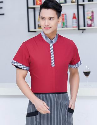 pre-oder** เสื้อพนักงานเสริฟ พนักงานโรงแรม พนักงานรีสอร์ท (สินค้าไม่รวมกางเกง) ***สินค้าไม่สามารถเปลี่ยนสีและรูปแบบได้คะ สีตามภาพ ไซร์ L XL 2XL 3XL 4XL 