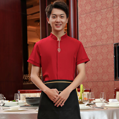 pre-oder** เสื้อพนักงานเสริฟ พนักงานโรงแรม พนักงานรีสอร์ท (สินค้าไม่รวมกางเกง) ***สินค้าไม่สามารถเปลี่ยนสีและรูปแบบได้คะ สีตามภาพ ไซร์ L XL 2XL 3XL 4XL 