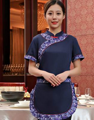 pre-oder** เสื้อพนักงานเสริฟ พนักงานโรงแรม พนักงานรีสอร์ท (สินค้าไม่รวมกางเกง) ***สินค้าไม่สามารถเปลี่ยนสีและรูปแบบได้คะ สีตามภาพ ไซร์ L XL 2XL 3XL 4XL 