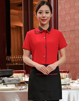 pre-oder** เสื้อพนักงานเสริฟ พนักงานโรงแรม พนักงานรีสอร์ท (สินค้าไม่รวมกางเกง) ***สินค้าไม่สามารถเปลี่ยนสีและรูปแบบได้คะ สีตามภาพ ไซร์ L XL 2XL 3XL 4XL 