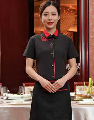 pre-oder** เสื้อพนักงานเสริฟ พนักงานโรงแรม พนักงานรีสอร์ท (สินค้าไม่รวมกางเกง) ***สินค้าไม่สามารถเปลี่ยนสีและรูปแบบได้คะ สีตามภาพ ไซร์ L XL 2XL 3XL 4XL 