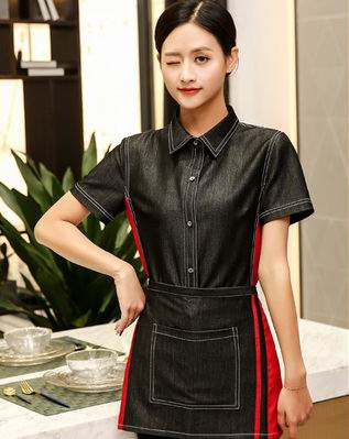 pre-oder** เสื้อพนักงานเสริฟ พนักงานโรงแรม พนักงานรีสอร์ท (สินค้าไม่รวมกางเกง) ***สินค้าไม่สามารถเปลี่ยนสีและรูปแบบได้คะ สีตามภาพ ไซร์ L XL 2XL 3XL 4XL 