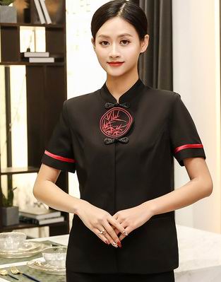 pre-oder** เสื้อพนักงานเสริฟ พนักงานโรงแรม พนักงานรีสอร์ท (สินค้าไม่รวมกางเกง) ***สินค้าไม่สามารถเปลี่ยนสีและรูปแบบได้คะ สีตามภาพ ไซร์ L XL 2XL 3XL 4XL 