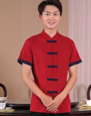 pre-oder** เสื้อพนักงานเสริฟ พนักงานโรงแรม พนักงานรีสอร์ท (สินค้าไม่รวมกางเกง) ***สินค้าไม่สามารถเปลี่ยนสีและรูปแบบได้คะ สีตามภาพ ไซร์ L XL 2XL 3XL 4XL 