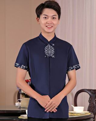 pre-oder** เสื้อพนักงานเสริฟ พนักงานโรงแรม พนักงานรีสอร์ท (สินค้าไม่รวมกางเกง) ***สินค้าไม่สามารถเปลี่ยนสีและรูปแบบได้คะ สีตามภาพ ไซร์ L XL 2XL 3XL 4XL 