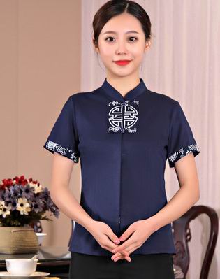 pre-oder** เสื้อพนักงานเสริฟ พนักงานโรงแรม พนักงานรีสอร์ท (สินค้าไม่รวมกางเกง) ***สินค้าไม่สามารถเปลี่ยนสีและรูปแบบได้คะ สีตามภาพ ไซร์ L XL 2XL 3XL 4XL 