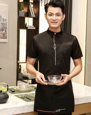 pre-oder** เสื้อพนักงานเสริฟ พนักงานโรงแรม พนักงานรีสอร์ท (สินค้าไม่รวมกางเกง) ***สินค้าไม่สามารถเปลี่ยนสีและรูปแบบได้คะ สีตามภาพ ไซร์ L XL 2XL 3XL 4XL 