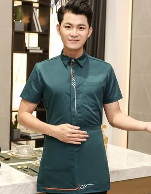 pre-oder** เสื้อพนักงานเสริฟ พนักงานโรงแรม พนักงานรีสอร์ท (สินค้าไม่รวมกางเกง) ***สินค้าไม่สามารถเปลี่ยนสีและรูปแบบได้คะ สีตามภาพ ไซร์ L XL 2XL 3XL 4XL 