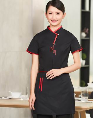 pre-oder** เสื้อพนักงานเสริฟ พนักงานโรงแรม พนักงานรีสอร์ท (สินค้าไม่รวมกางเกง) ***สินค้าไม่สามารถเปลี่ยนสีและรูปแบบได้คะ สีตามภาพ ไซร์ L XL 2XL 3XL 4XL 