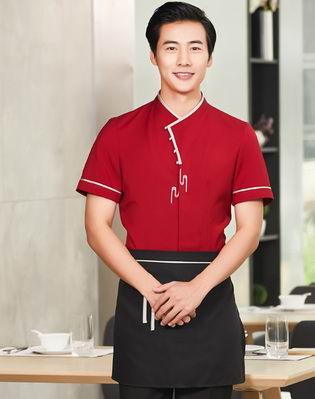 pre-oder** เสื้อพนักงานเสริฟ พนักงานโรงแรม พนักงานรีสอร์ท (สินค้าไม่รวมกางเกง) ***สินค้าไม่สามารถเปลี่ยนสีและรูปแบบได้คะ สีตามภาพ ไซร์ L XL 2XL 3XL 4XL 